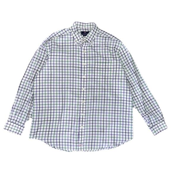 Vineyard Vines Men’s Long Sleeve Button Up Murray Shirt XL Purple Green Striped - Picture 1 of 6
